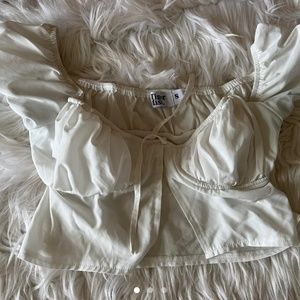 Tiger mist white top